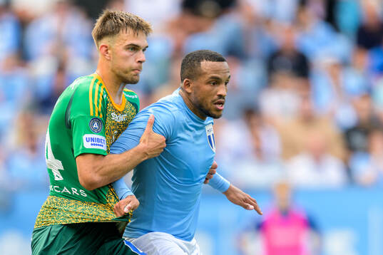 IFK Norrköpings Anton Eriksson och Malmö FFs Martin Olsson