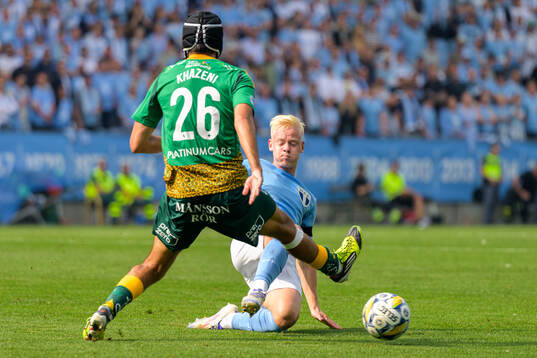 IFK Norrköpings Kristoffer Khazeni och Malmö FFs Otto