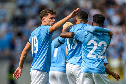 Malmö FFs Colin Rösler jublar