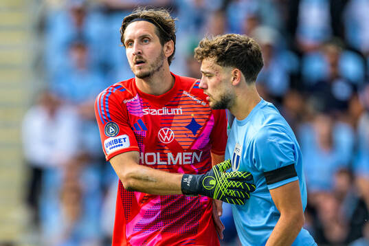 IFK Norrköpings målvakt David Mitov Nilsson och Malmö