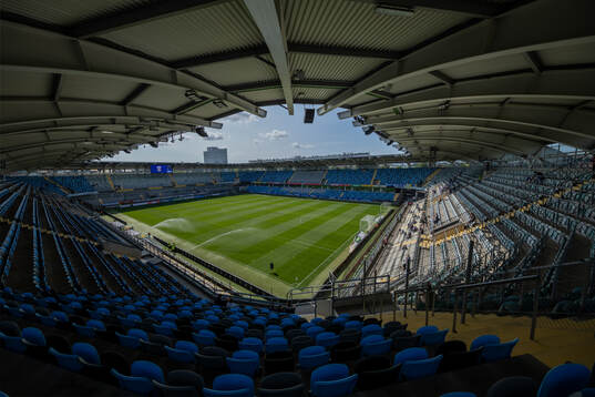 Gamla Ullevi innan fotbollsmatchen i Allsvenskan mellan IFK