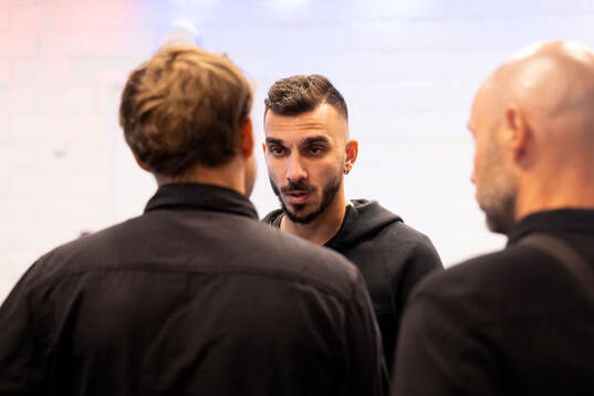 AIKs Ioannis Pittas i mixade zonen