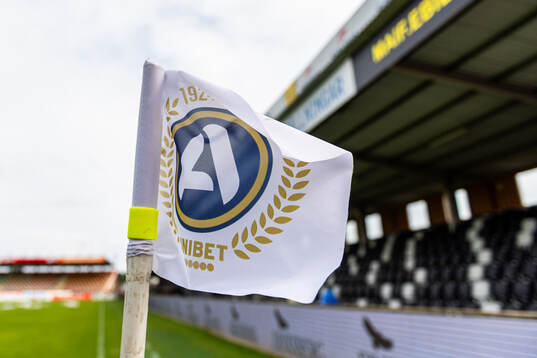 En hörnflagga på Strandvallen