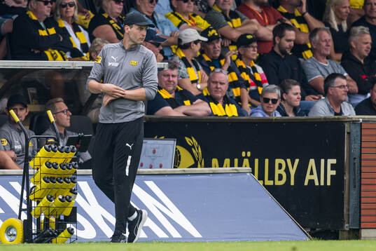 Mjällbys assisterande tränare Karl Marius Aksum