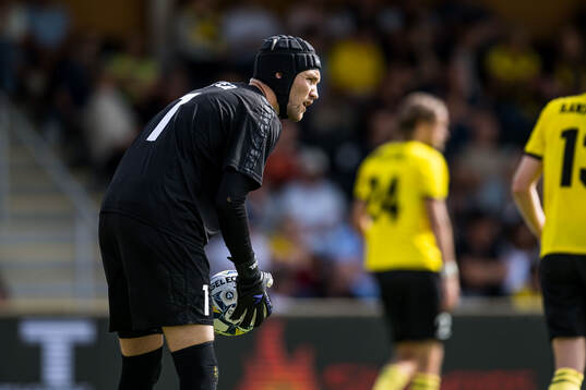 Mjällbys målvakt Noel Törnqvist