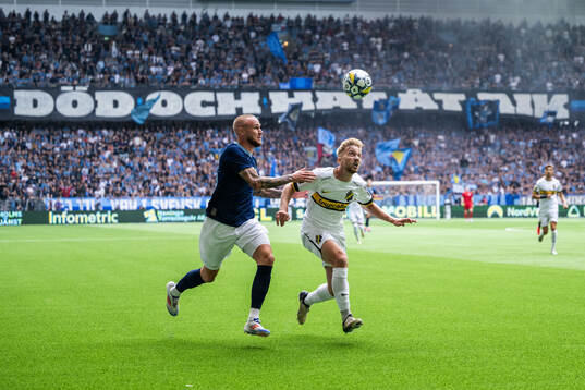 Djurgårdens Adam Ståhl och AIKs Eskil Edh