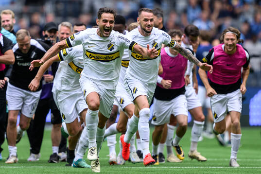 AIKs Sotirios Papagiannopoulos och Alexander Milosevic