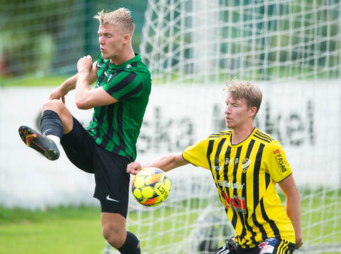 IFK Hässleholms Hugo Arvidsson i matchen i div 2 mellan