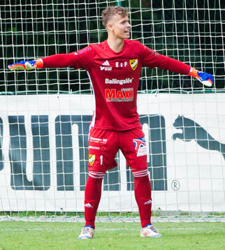 IFK Hässleholms målvakt Alve Lind i matchen i div 2