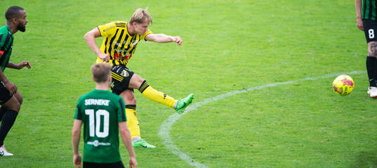 IFK Hässleholms Kasper Månsson i matchen i div 2 mellan