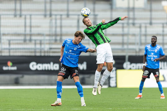 Halmstads Noah Söderberg och GAIS Gustav Lundgren