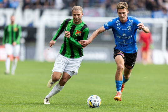 GAIS Gustav Lundgren och Halmstads Villiam Granath