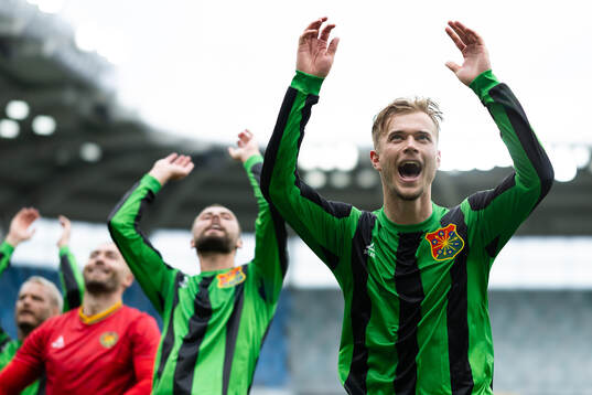 GAIS Alexander Ahl Holmström jublar