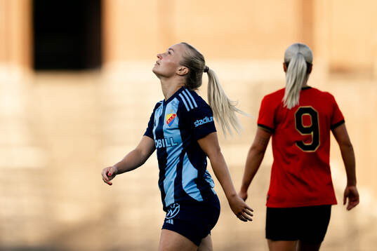 Djurgårdens Tove Almqvist deppar