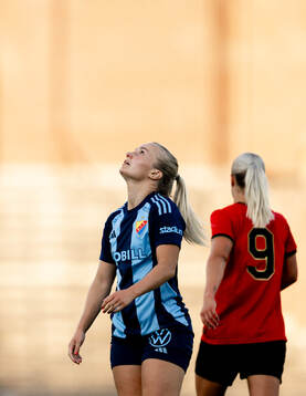 Djurgårdens Tove Almqvist deppar