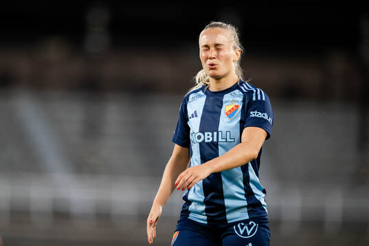 Djurgårdens Tove Almqvist deppar