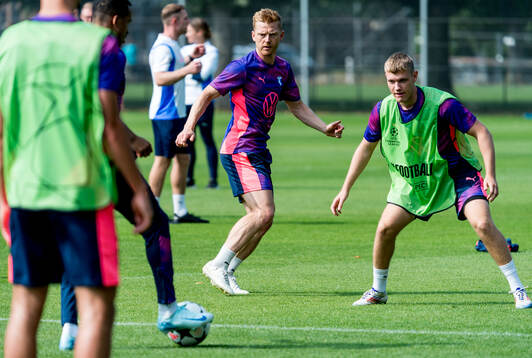 Anders Christiansen and Sebastian Jørgensen of Malmö FF