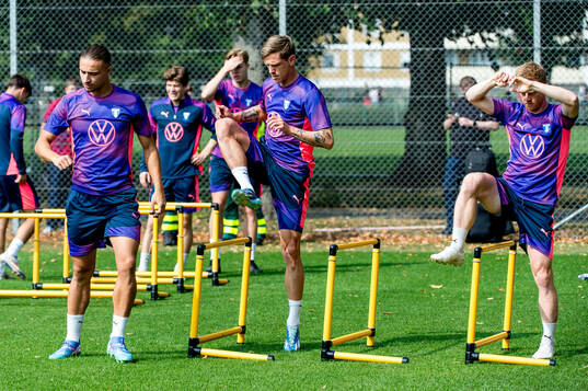Elison Makolli, Søren Rieks and Anders Christiansen of
