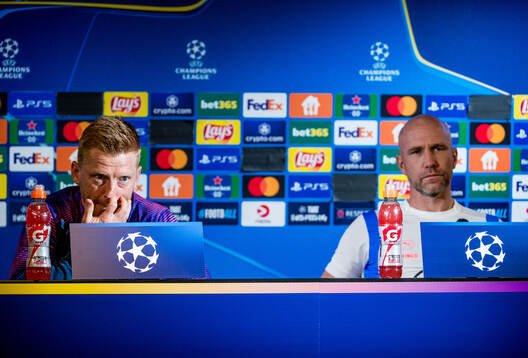 Anders Christiansen and Head coach Henrik Rydström of