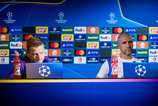 Anders Christiansen and Head coach Henrik Rydström of