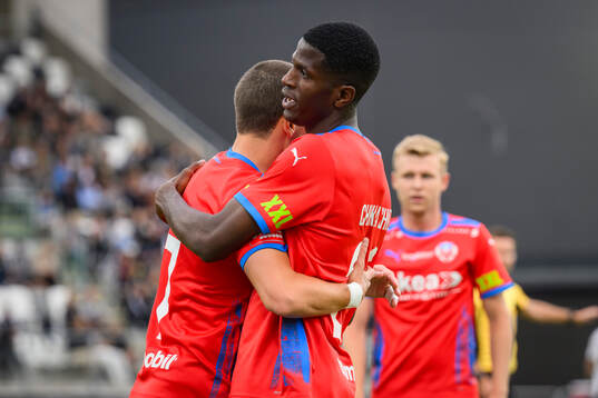 Helsingborgs målskytt Chisomnazu Chika Chidi jublar