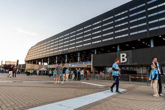 General exterior view of Malmö New Stadium