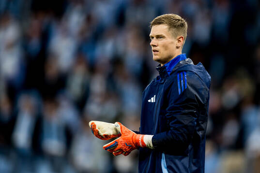 Goalkeeper Peter Vindahl of Sparta Prag