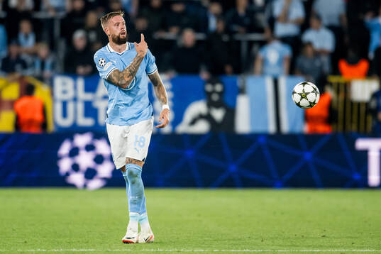 Pontus Jansson of Malmö FF looks dejected