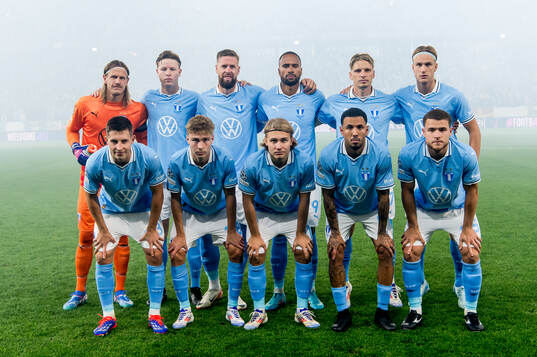 The starting eleven of of Malmö FF
