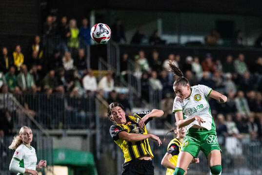 Häckens Ruby Grant och Hammarbys Smilla Vallotto