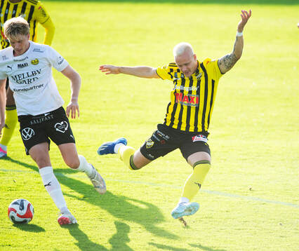 IFK Hässleholms Alexander Sjöström  i matchen i Svenska
