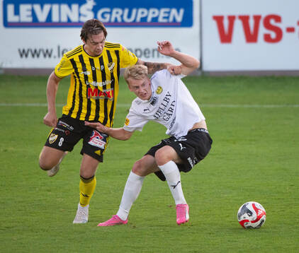 IFK Hässleholms Axel Winberg i matchen i Svenska Cupen