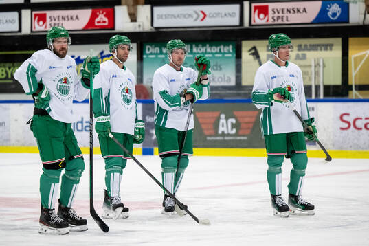 Dennis Everberg, Josh Dickinson, Linus Sandin och Albin