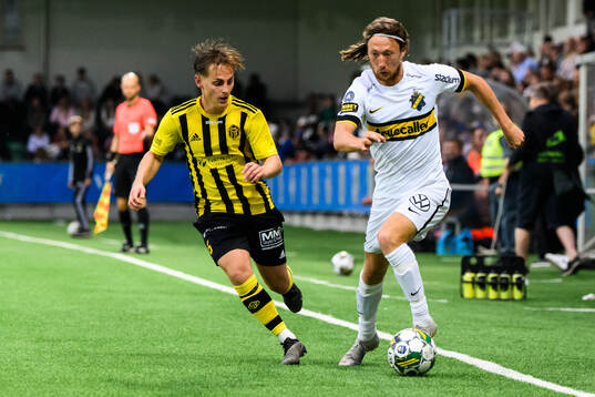 Kubikenborgs Axel Näsholm och AIKs Axel Björnström