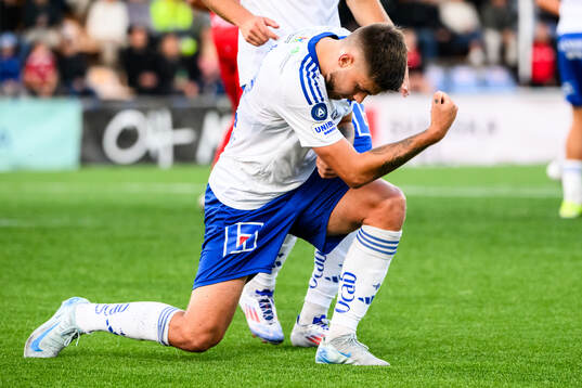 IFK Norrköpings Tim Prica jublar