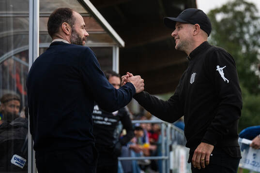 IFK Norrköpings tränare Andreas Alm och Piteås tränare