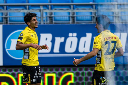 Ahmed Qasem of Elfsborg celebrates