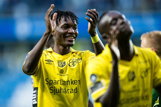 Jalal Abdullai of Elfsborg celebrates