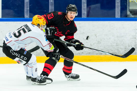 Fischtown Penguins Fabian Herrmann och Malmö Redhawks