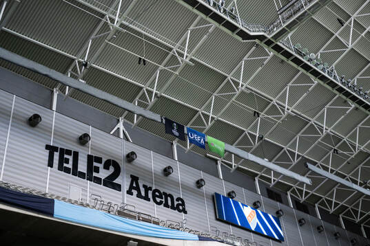 Interior view of Tele2 Arena