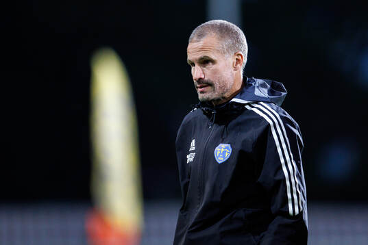 Falkenbergs tränare Christoffer Andersson