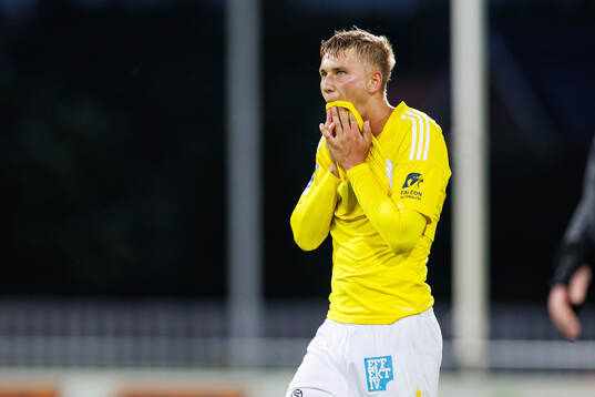Falkenbergs Gabriel Johansson deppar