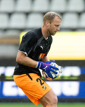 Goalkeeper Peter Abrahamsson of Häcken