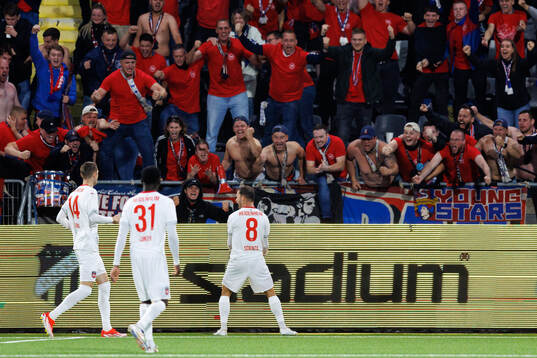 Leo Scienza of Heidenheim celebrates