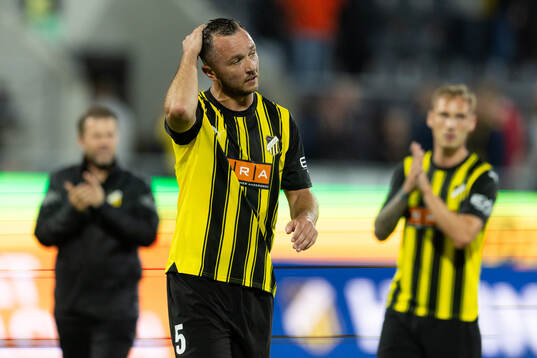 Even Hovland of Häcken looks dejected