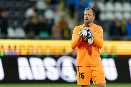 Goalkeeper Peter Abrahamsson of Häcken looks dejected