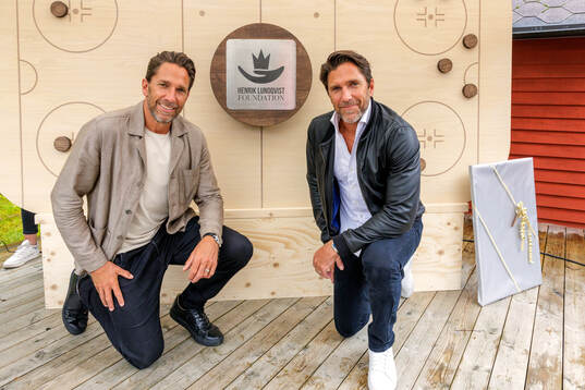 Bröderna Joel och Henrik Lundqvist på Drottning Silvias