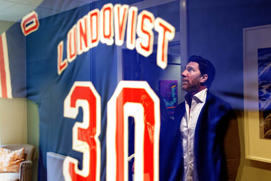 Henrik Lundqvist på Drottning Silvias barnsjukhus