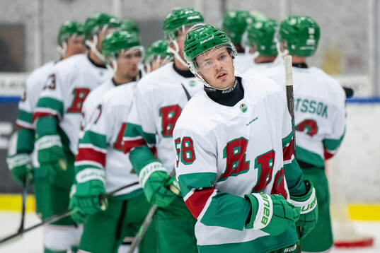 Rögles Filip Johansson jublar med lagkamrater