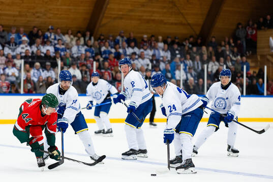 Frölundas Noah Dower Nilsson och Leksands Arvid Eljas